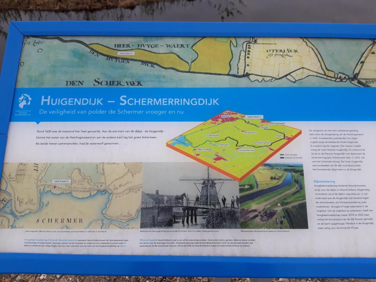 VAKANTIEHUISJE Daar bij de Molen tussen Alkmaar en Hoorn Oterleek Buitenkant foto